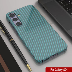Case Galaxy S24, Punkcase Carbonalfield, Servicio pesado y cubierta ultra delgada [a prueba de choque] [no deslizamiento] [verde azulado]
