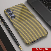 Cargar imagen en el visor de la galería, Case Galaxy S24, Punkcase Carbonalfield, Sesh Duty y Ultra Fin Cover [Probante de choque] [Non Slip] [Amarillo]
