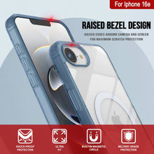 Cargar imagen en el visor de la galería, Punkcase iPhone 16E Case de carga inalámbrica magnética [Serie ClearMag] [Armada]
