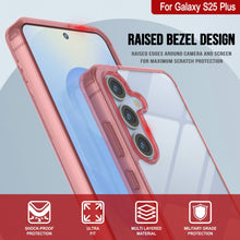 Cargar imagen en el visor de la galería, Funda para Galaxy S25 Plus [Serie de acrílico transparente] [Antideslizante] Para Galaxy S25 Plus [Rojo]
