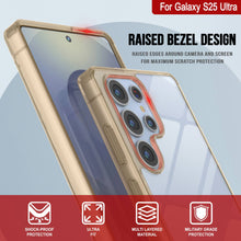 Cargar imagen en el visor de la galería, Funda para Galaxy S25 Ultra [Serie de acrílico transparente] [Antideslizante] Para Galaxy S25 Ultra [Naranja]
