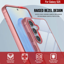 Load image into Gallery viewer, Funda para Galaxy S25 [Serie de acrílico transparente] [Antideslizante] Para Galaxy S25 [Rojo]
