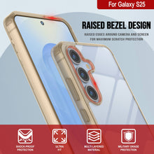 Load image into Gallery viewer, Funda para Galaxy S25 [Serie de acrílico transparente] [Antideslizante] Para Galaxy S25 [Naranja]
