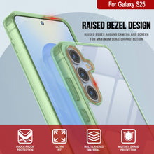Load image into Gallery viewer, Funda para Galaxy S25 [Serie de acrílico transparente] [Antideslizante] Para Galaxy S25 [Verde]
