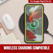 Cargar imagen en el visor de la galería, Caso impermeable de Google Pixel 9 Pro XL, cubierta de armadura punkcase [serie extrema] con protector de pantalla incorporado [amarillo]
