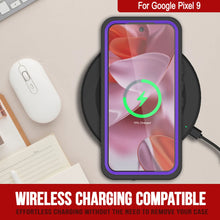 Cargar imagen en el visor de la galería, Caso impermeable de Google Pixel 9, cubierta de armadura punkcase [serie extrema] con protector de pantalla incorporado [púrpura]
