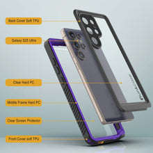 Cargar imagen en el visor de la galería, Funda protectora de pantalla para Galaxy S25 Ultra resistente al agua y a los golpes [Serie Extreme] [morado]
