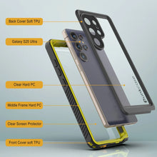 Cargar imagen en el visor de la galería, Funda protectora de pantalla para Galaxy S25 Ultra resistente al agua y a los golpes [Serie Extreme] [Amarillo]
