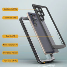 Cargar imagen en el visor de la galería, Funda protectora de pantalla para Galaxy S25 Ultra resistente al agua y a los golpes [Serie Extreme] [Blanca]
