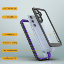 Load image into Gallery viewer, Funda protectora de pantalla para Galaxy S25 resistente al agua y a los golpes [Serie Extreme] [morado]
