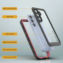 Load image into Gallery viewer, Funda protectora de pantalla para Galaxy S25 resistente al agua y a los golpes [Serie Extreme] [rosa]
