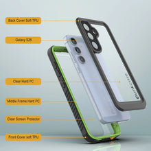 Load image into Gallery viewer, Funda protectora de pantalla para Galaxy S25 resistente al agua y a los golpes [Serie Extreme] [Verde claro]
