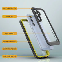 Load image into Gallery viewer, Funda protectora de pantalla para Galaxy S25 resistente al agua y a los golpes [Serie Extreme] [Amarillo]
