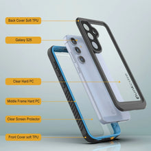 Load image into Gallery viewer, Funda protectora de pantalla para Galaxy S25 resistente al agua y a los golpes [Serie Extreme] [azul claro]
