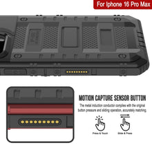 Cargar imagen en el visor de la galería, iPhone 16 Pro Max Metal Extreme 3.0 Estuche impermeable de aluminio IP68 con buillt en la pantalla Protector y Kickstand [negro]
