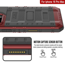 Cargar imagen en el visor de la galería, iPhone 16 Pro Max Metal Extreme 3.0 Estuche impermeable de aluminio IP68 con buillt en la pantalla Protector y Kickstand [rojo]
