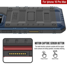 Cargar imagen en el visor de la galería, iPhone 16 Pro Max Metal Extreme 3.0 Estuche impermeable de aluminio IP68 con buillt en la pantalla Protector y Kickstand [azul]
