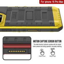 Cargar imagen en el visor de la galería, iPhone 16 Pro Max Metal Extreme 3.0 Estuche impermeable de aluminio IP68 w/buillt en la pantalla Protector y Kickstand [amarillo]
