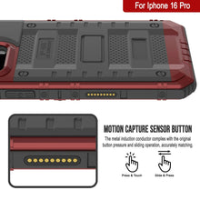 Load image into Gallery viewer, Caso impermeable de aluminio iPhone 16 Pro Metal Extreme 3.0 aluminio IP68 con buillt en la pantalla Protector y Kickstand [rojo]
