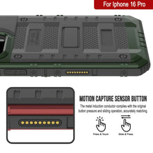 Load image into Gallery viewer, iPhone 16 Pro Metal Extreme 3.0 Estuche impermeable de aluminio IP68 w/buillt en la pantalla Protector y Kickstand [Dark Green]
