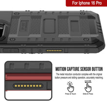 Load image into Gallery viewer, Case impermeable de aluminio iPhone 16 Pro Metal Extreme 3.0 aluminio IP68 con buillt en la pantalla Protector y Kickstand [negro]
