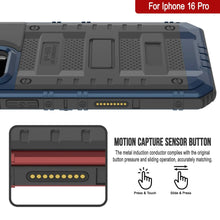Load image into Gallery viewer, Caso impermeable de aluminio de la serie iPhone 16 Pro Metal Extreme 3.0 IP68 w/buillt en la pantalla Protector y Kickstand [azul]
