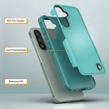 Cargar imagen en el visor de la galería, Punkcase Galaxy A56 Case, [Serie Spartan 2.0] Carrera de servicio pesado resistente [azul claro]
