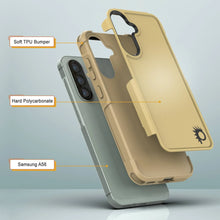 Cargar imagen en el visor de la galería, Punkcase Galaxy A56 Case, [Serie Spartan 2.0] Carrera de servicio pesado resistente [amarillo]
