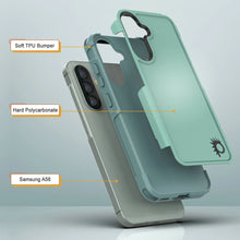 Load image into Gallery viewer, Punkcase Galaxy A56 Case, [Serie Spartan 2.0] Cubierta de servicio pesado resistente [verde azulado] [verde azulado]
