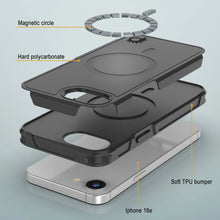 Load image into Gallery viewer, Punkcase iPhone 16E Case, [Serie Spartan 2.0] Carrera de servicio pesado resistente con protector de pantalla incorporado [negro]
