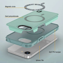 Load image into Gallery viewer, Punkcase iPhone 16E Case, [Serie Spartan 2.0] Carrera de servicio pesado resistente con protector de pantalla incorporado [verde azulado]

