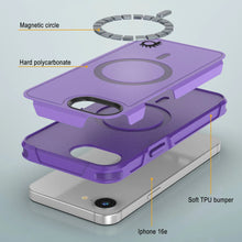 Load image into Gallery viewer, Punkcase iPhone 16E Case, [Serie Spartan 2.0] Carrera de servicio pesado resistente con protector de pantalla incorporado [púrpura]
