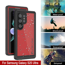 Cargar imagen en el visor de la galería, Galaxy S25 Ultra Water Water Water Punkcase Studstar Red Thin 6.6 pies IP68 IP68 Prueba de choque/nieve
