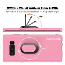 Cargar imagen en el visor de la galería, Galaxy Note 8 Case, Punkcase Magnetix Protective TPU Cover W/ Kickstand, Screen Protector [Pink] 
