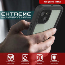 Cargar imagen en el visor de la galería, For Iphone 14 Plus HTREME ¢ WATERPROOF CASE 4 [ 8B SHOCK-PROOF WATER-PROOF MULTI LAYERED MILITARY GRADE PROTECTION PROTECTION MATERIAL PROTECTION (Color in image: Light Blue)
