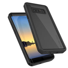 Cargar imagen en el visor de la galería, Note 8 Waterproof Case PunkCase StudStar Black Thin 6.6ft Underwater IP68 Shock/Snow Proof (Color in image: clear)
