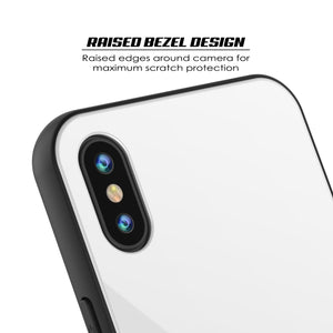 iPhone 8 Case, Punkcase GlassShield Ultra Thin Protective 9H Full Body Tempered Glass Cover W/ Drop Protection & Non Slip Grip for Apple iPhone 7 / Apple iPhone 8 (White) 