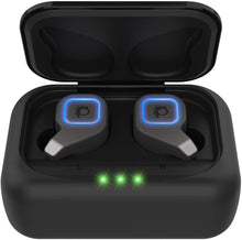 Load image into Gallery viewer, PunkBuds 2.0 True Wireless Earbuds, Mini Bluetooth Headphones W/ Charging Case &amp; Built-In Noise Cancelling Mic. [Black] 
