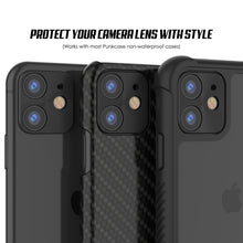 Cargar imagen en el visor de la galería, Punkcase iPhone 11 Camera Protector Ring [Black] (Color in image: Gold)
