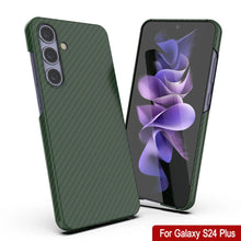 Load image into Gallery viewer, Case de Galaxy S24 Plus, Punkcase Carbon -Shield, Heavy Duty y Ultra Fin Cover [a prueba de choques] [Non Slip] [Dark Green]
