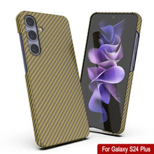 Load image into Gallery viewer, Case de Galaxy S24 Plus, Punkcase Carbon -Shield, Sesto Duty y Ultra Fin Cover [Propapop -intensidad] [Non Slip] [Amarillo]
