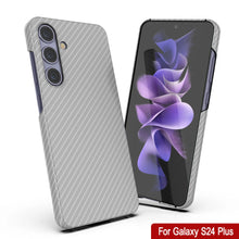 Cargar imagen en el visor de la galería, Case de Galaxy S24 Plus, Punkcase Carbon -Shield, Sesh Duty &amp; Ultra Fin Cover [Probante de choque] [Non Slip] [White]
