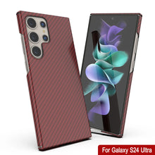 Cargar imagen en el visor de la galería, Galaxy S24 Ultra Case, Punkcase Carbon -Walkield, Heavy Duty &amp; Ultra Fin Cover [a prueba de choques] [Non Slip] [rojo]

