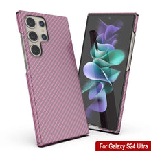 Cargar imagen en el visor de la galería, Galaxy S24 Ultra Case, Punkcase Carbon -Walfield, Servicio pesado y cubierta ultra delgada [a prueba de choques] [Non Slip] [Pink]
