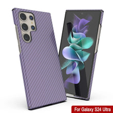 Cargar imagen en el visor de la galería, Galaxy S24 Ultra Case, Punkcase Carbon -Walfield, Servicio pesado y cubierta ultra delgada [a prueba de choques] [no deslizamiento] [lila]
