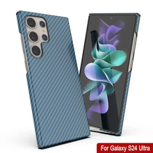 Cargar imagen en el visor de la galería, Galaxy S24 Ultra Case, Punkcase Carbon -Walkield, Servicio pesado y cubierta ultra delgada [a prueba de choques] [no slip] [azul claro]
