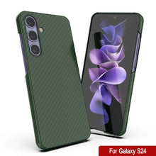 Cargar imagen en el visor de la galería, Case Galaxy S24, Punkcase Carbonalfield, Servicio pesado y cubierta ultra delgada [a prueba de choque] [no slip] [verde oscuro]
