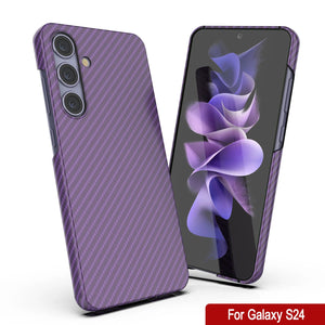 Case Galaxy S24, Punkcase Carbonalfield, Sesh Duty y Ultra Fin Cover [a prueba de choques] [no deslizamiento] [Púrpura]