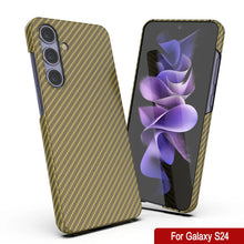 Cargar imagen en el visor de la galería, Case Galaxy S24, Punkcase Carbonalfield, Sesh Duty y Ultra Fin Cover [Probante de choque] [Non Slip] [Amarillo]
