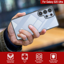 Cargar imagen en el visor de la galería, Funda para Galaxy S25 Ultra [Serie de acrílico transparente] [Antideslizante] Para Galaxy S25 Ultra [Negro]
